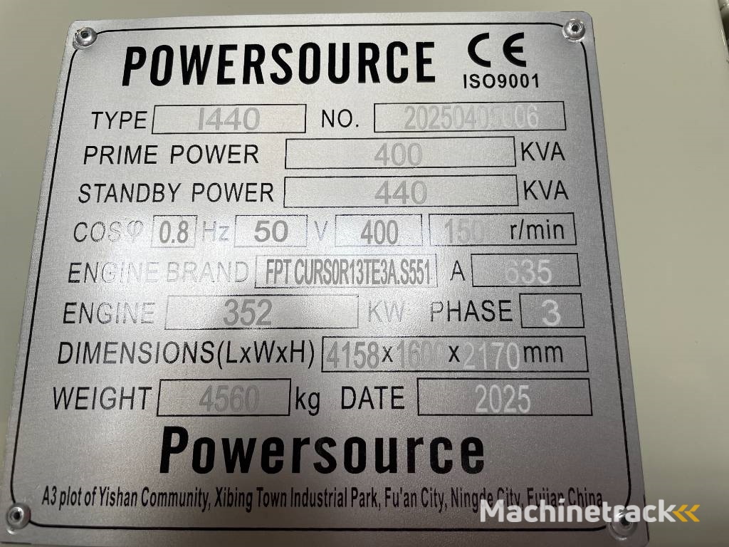 Iveco CR13TE3A - 440 kVA Generator - DPX-19796