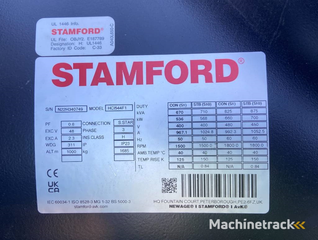 Volvo TWD1683GE - 740 kVA Stage V - DPX-19040-O