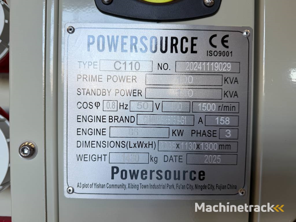 Cummins 6BT5.9-G2 - 110 kVA Generator - DPX-19835