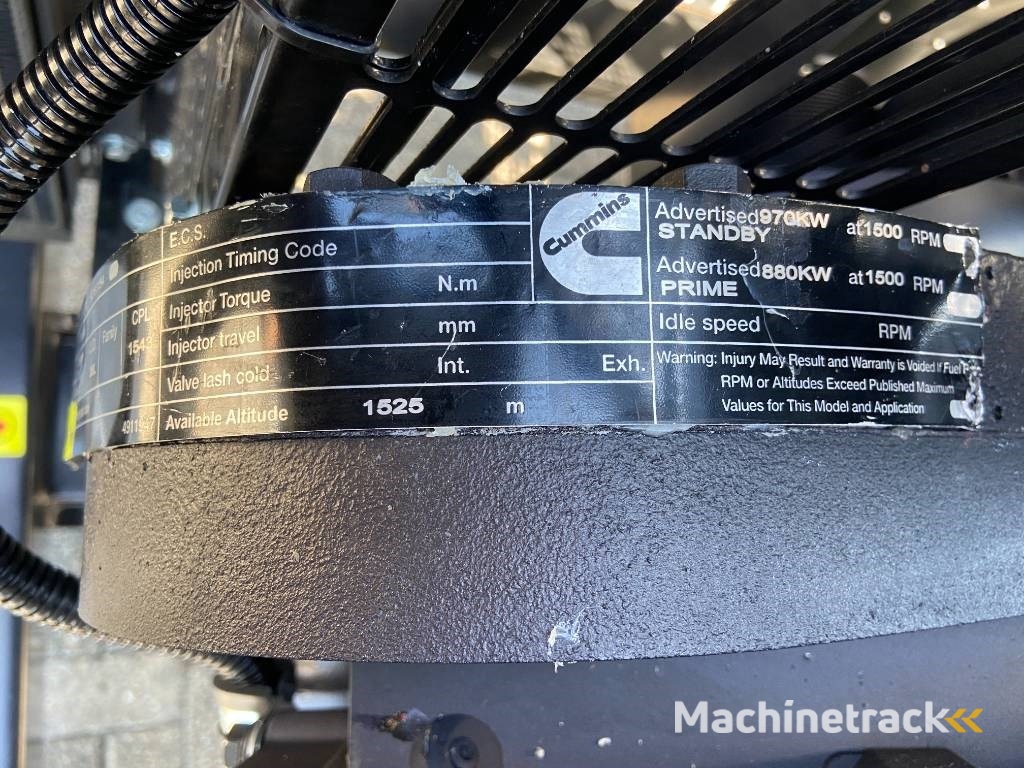 Cummins KTA38-G5 - 1.100 kVA Generator - DPX-18814