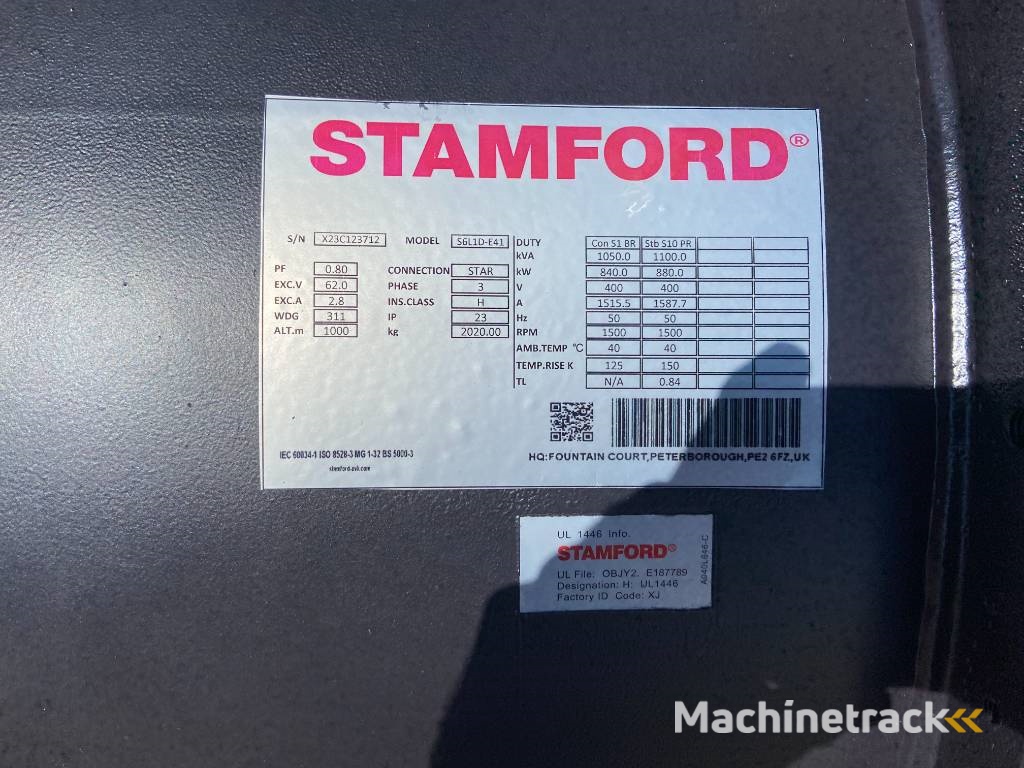 Cummins KTA38-G5 - 1.100 kVA Generator - DPX-18814