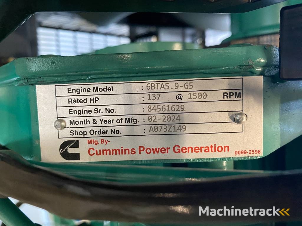 Cummins C110D5Q - Open Genset - DPX-18509-Q-O