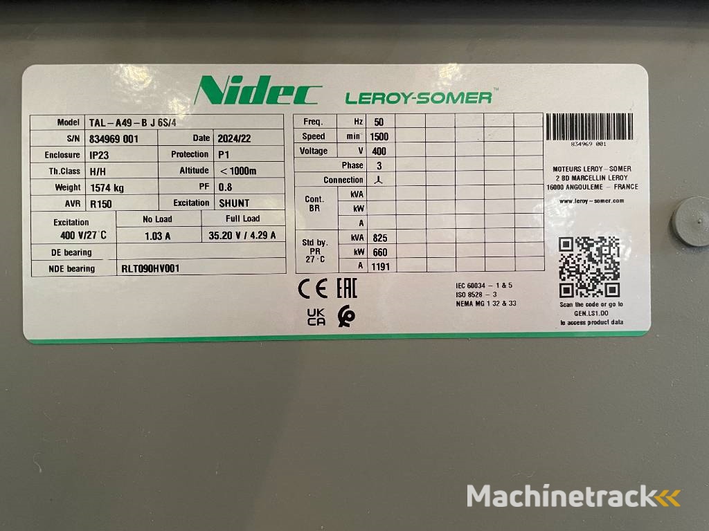 Leroy Somer TAL-A49-B J 6S/4 - DPX-33899