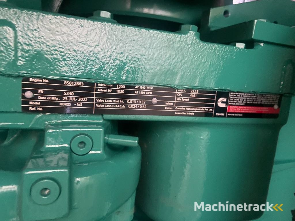 Cummins C900D5 - 900 kVA Open Genset - DPX-18527-O