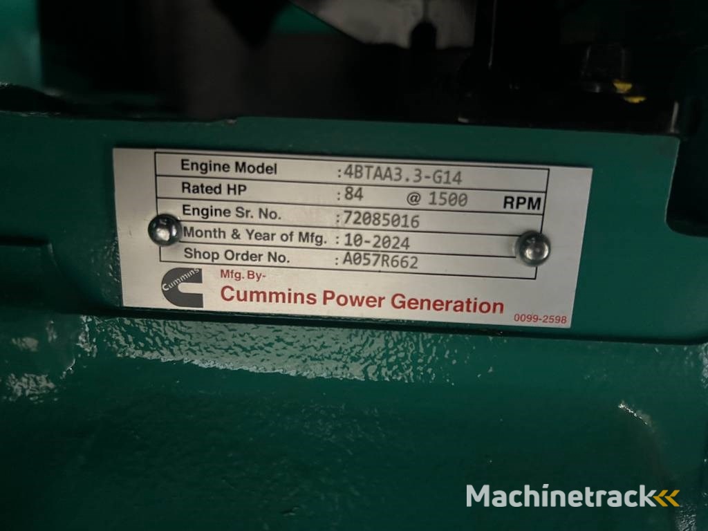 Cummins C66D5EQ - 66 kVA Generator - DPX-18507-Q