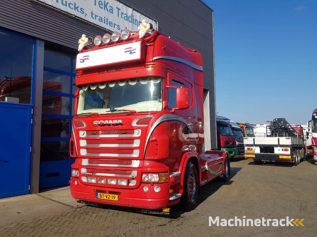 Scania R500 V8 Showtruck Open uitlaat Standairco Retarder