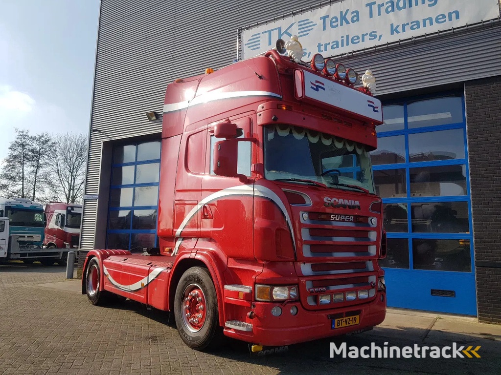 Scania R500 V8 Showtruck Open uitlaat Standairco Retarder