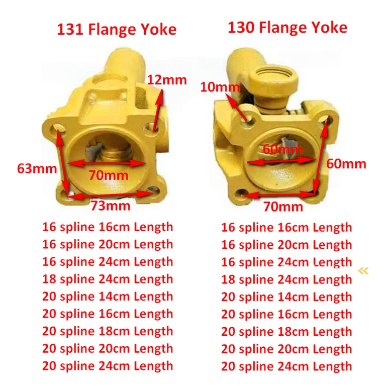 China Loader Driveshaft Slip Yoke