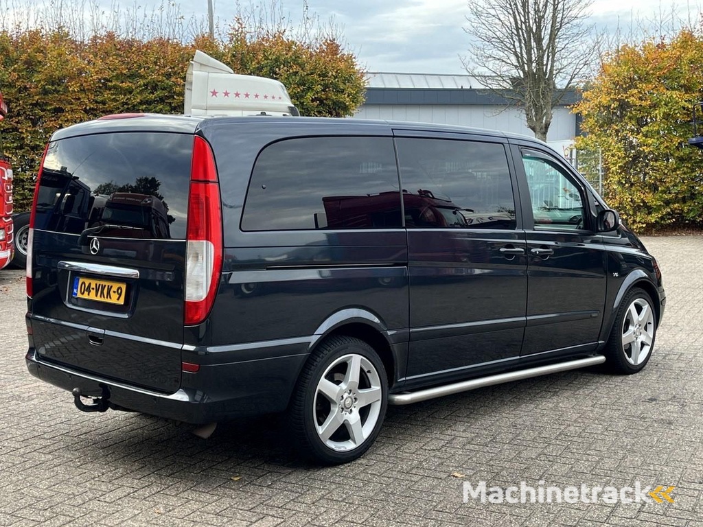 Mercedes-Benz Viano 3.0 CDI V6 DC Ambiente Lang / Luchtvering / Automaat / 5 zitplaatsen / Airco / Navi / Leather / NAP / Apple carplay / Carbonzwart / APK 5-26 HT1181