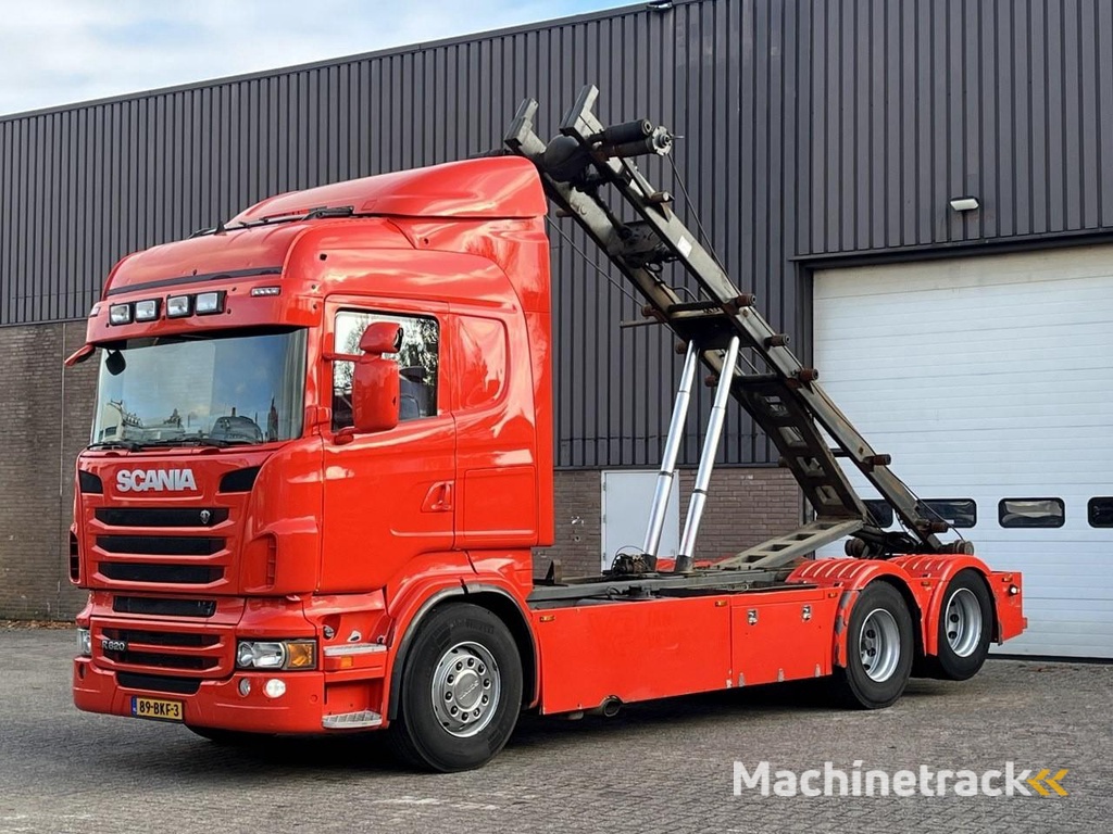 Scania R620 V8 / Retarder / Full air / Euro5 / 6x2 / WB: 470 cm / Container kabel systeem / King of the road / NL Truck HT1188
