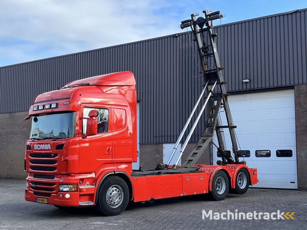 Scania R620 V8 / Retarder / Full air / Euro5 / 6x2 / WB: 470 cm / Container kabel systeem / King of the road / NL Truck HT1188