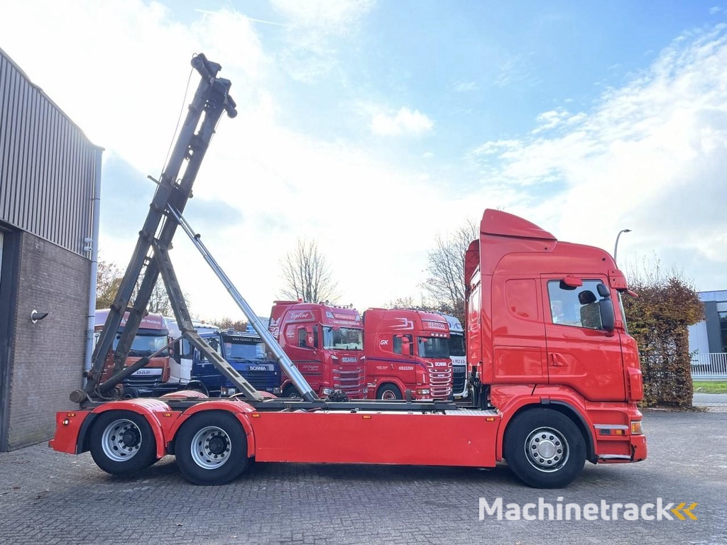 Scania R620 V8 / Retarder / Full air / Euro5 / 6x2 / WB: 470 cm / Container kabel systeem / King of the road / NL Truck HT1188