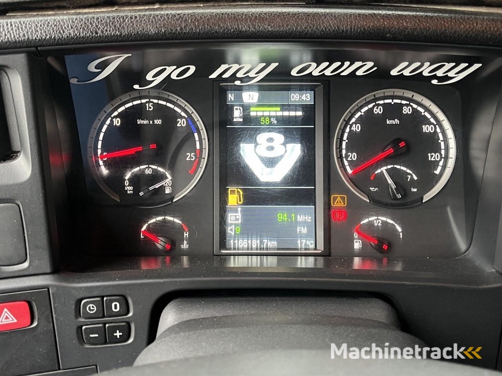 Scania R500 V8 / Retarder / Full Air / Full spoiler / 2 x Tank / KING HT1145