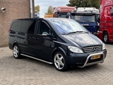 Minituur van Mercedes-Benz Viano 3.0 CDI V6 DC Ambiente Lang / Luchtvering / Automaat / 5 zitplaatsen / Airco / Navi / Leather / NAP / Apple carplay / Carbonzwart / APK 5-26 HT1181