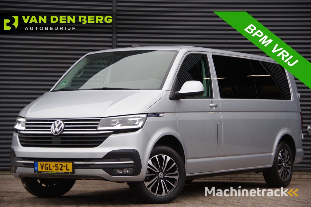 Volkswagen Transporter 2.0 TDI L2 BULLI, 150PK AUT. GLASSLOOK, LED, TREKHAAK, VIRTUAL, ADAPT. CRUISE, NAVI, AIRCO, PARKEERSENSOREN, CARPLAY, NL AUTO, NAP