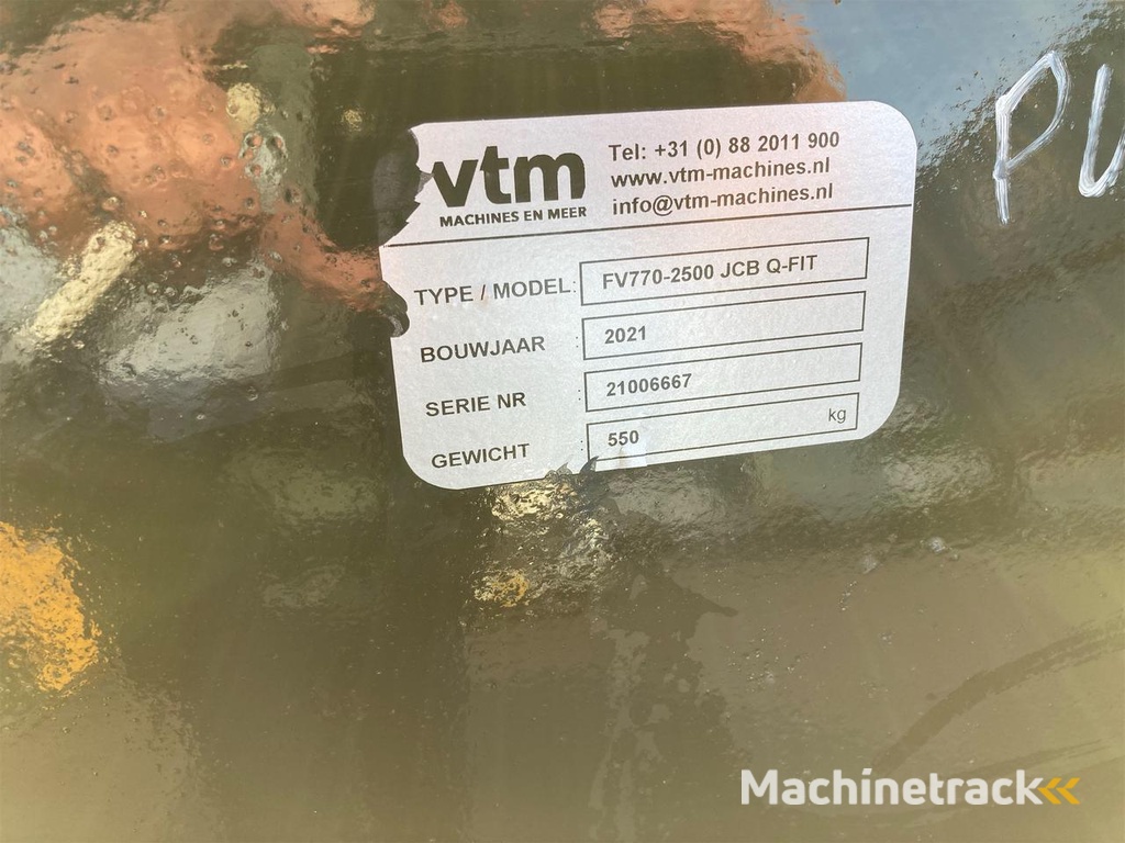 Volume bak 2500 breed, volume 1930L