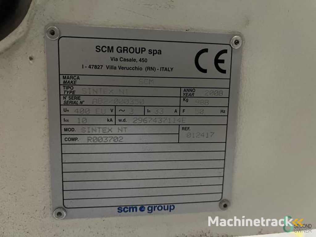 Vierseitenhobelmaschinen SCM Sintex NT 2008