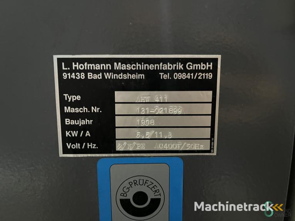 Surface planers Hofmann AHW 411 1998