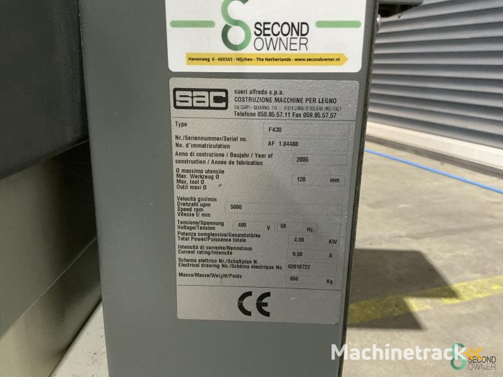 Surface planers SAC F 430 2005