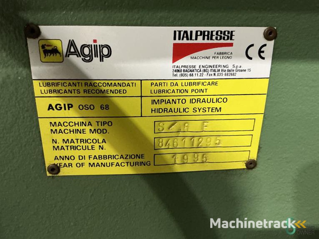 Fineerpersen Italpresse S 6 F 1995