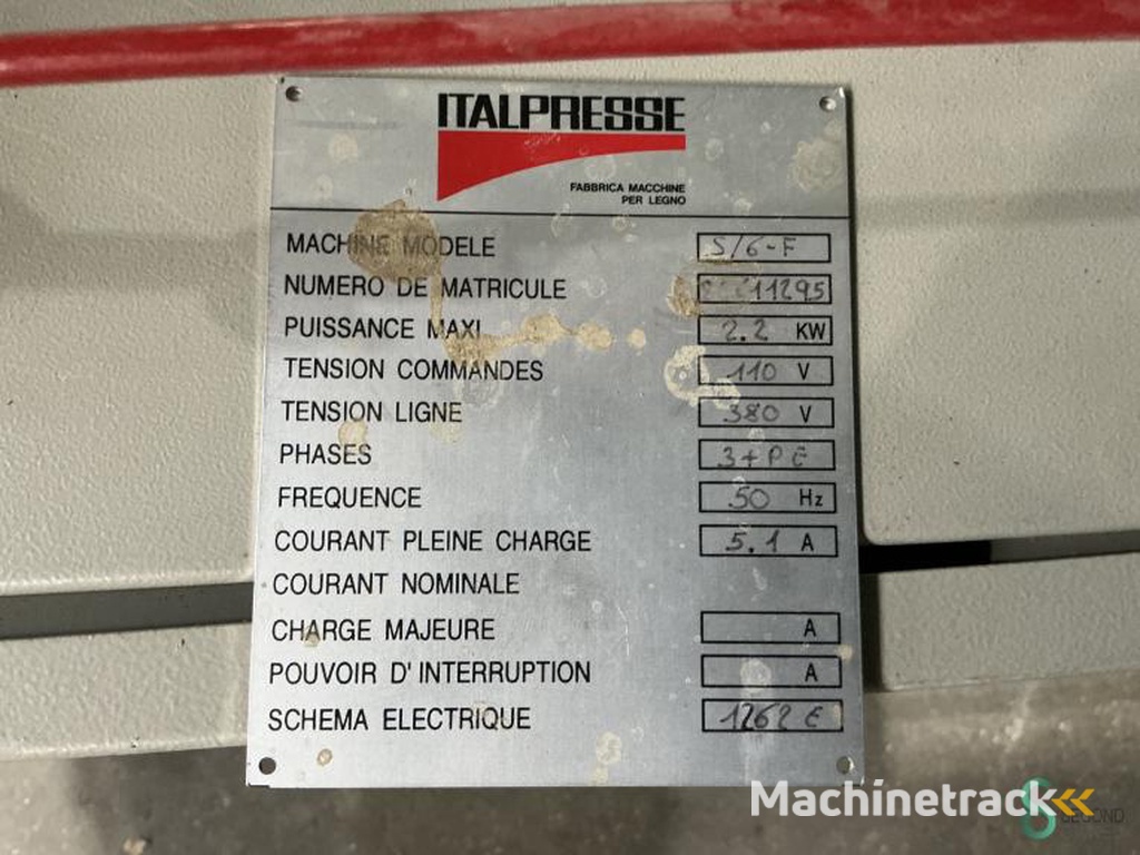 Fineerpersen Italpresse S 6 F 1995