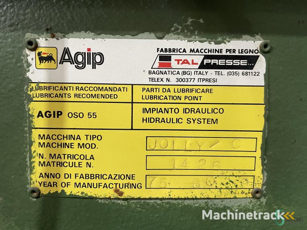 Fineerpersen Italpresse Jolly 4F - 2500