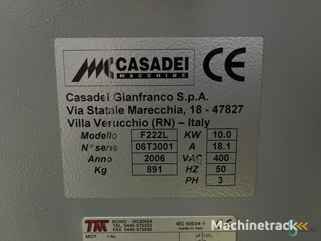 Tafelfrezen/spindelfrezen Casadei F 222L 2006