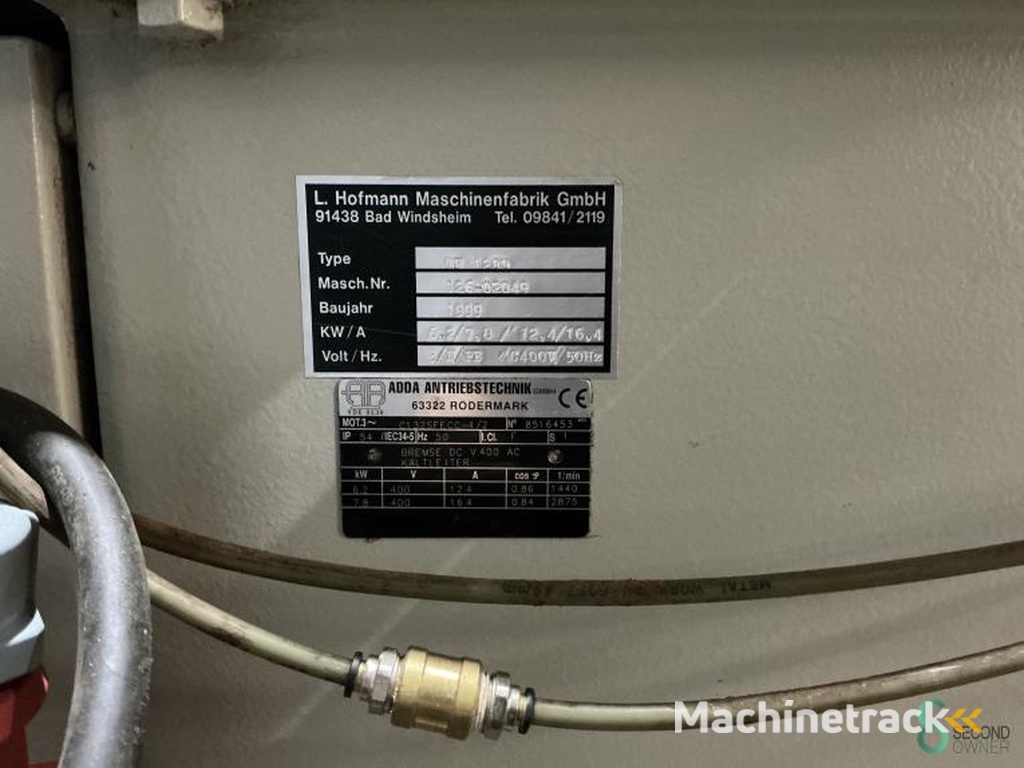 Tafelfrezen/spindelfrezen Hofmann TF 1200 1999