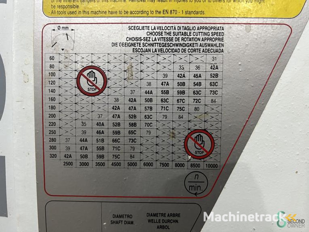 Tafelfrezen/spindelfrezen Paoloni TX 160 L 2001