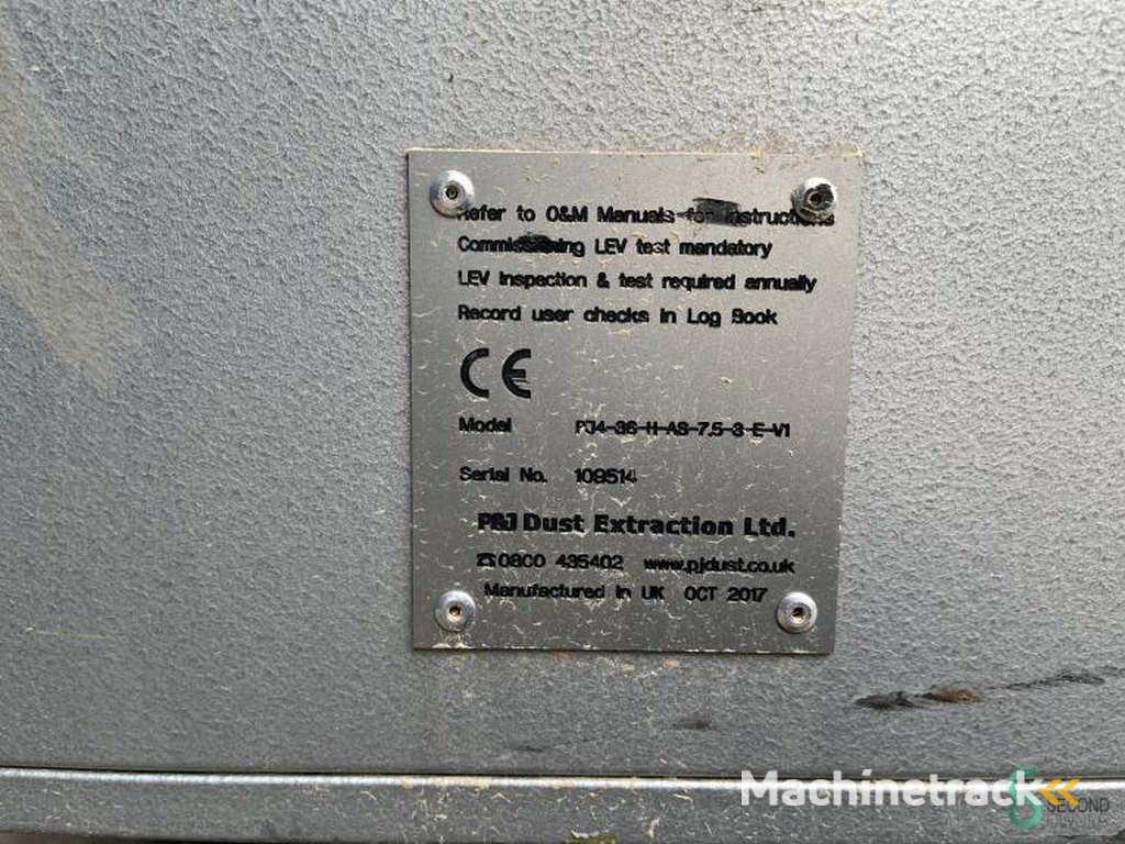 Extraction P&J Dust Extraction PJ4-36-H-AS-7,5-3-E-V1 2017