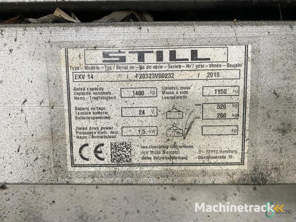 Stapelaars Elektrisch Still EXV14 2019