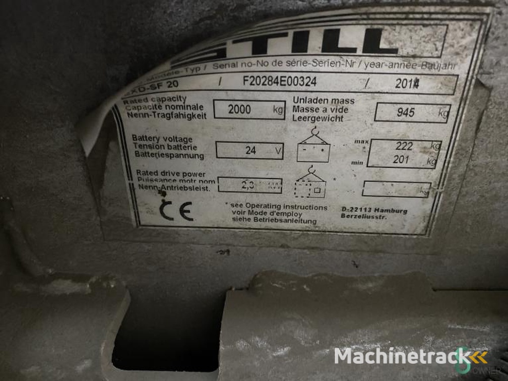 Stapelaars Elektrisch Still EXD-SF20 2014