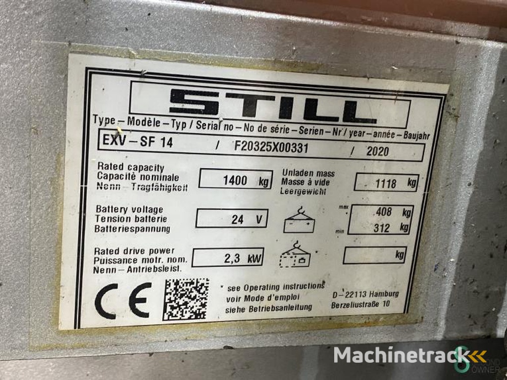 Stapelaars Elektrisch Still EXV-SF14 2020