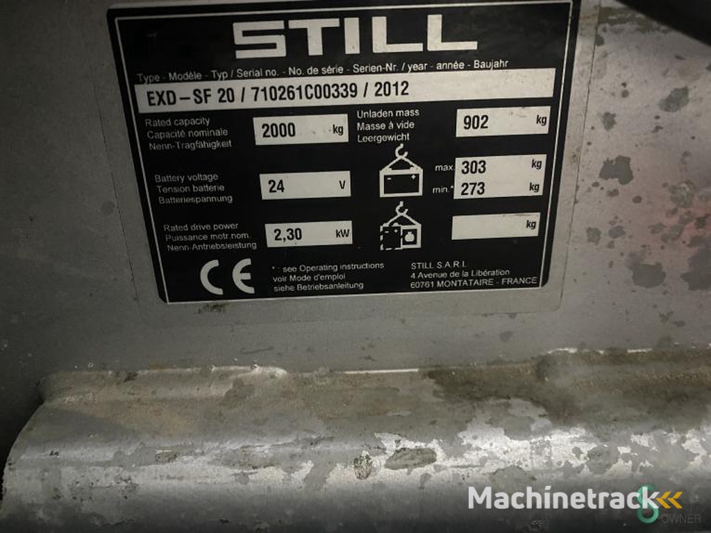 Stapelaars Elektrisch Still EXD-SF20 2012