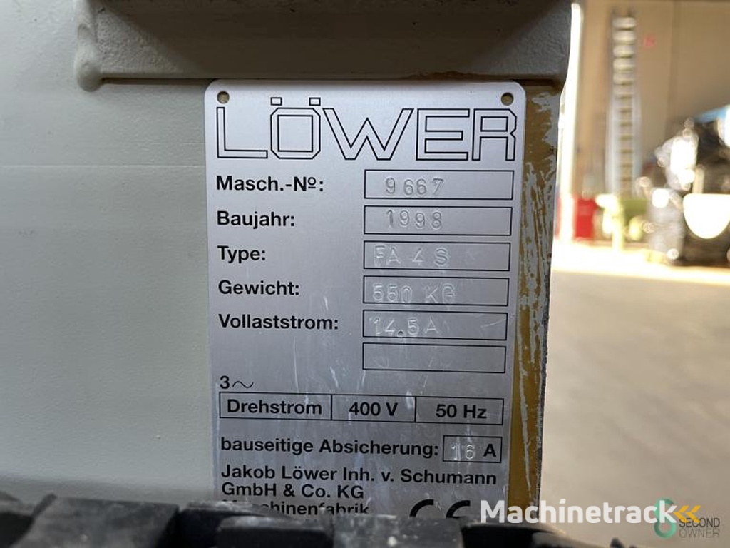 Schleifmaschinen Löwer  FA 4 S