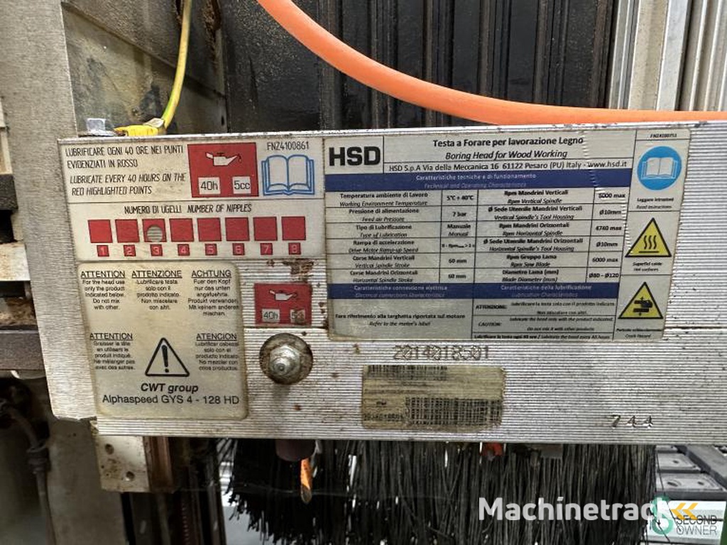 CNC Horizontal Machine centers Biesse Skill 12.24 G FT 2014