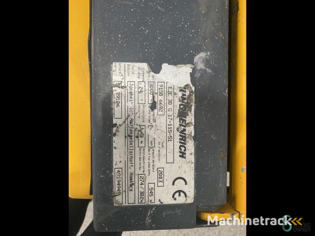 Hubwagen Elektrisch Jungheinrich EJE30 2003