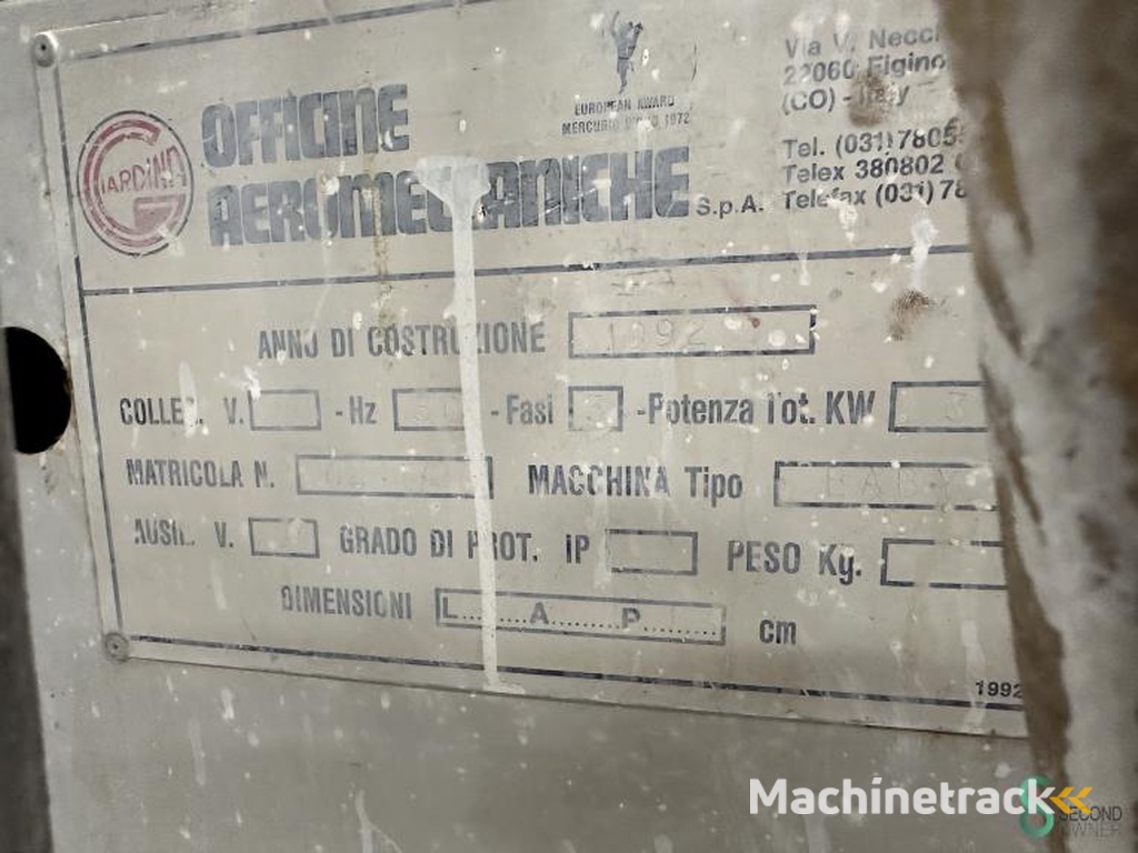 Roller coater Giardina G95/05 1992