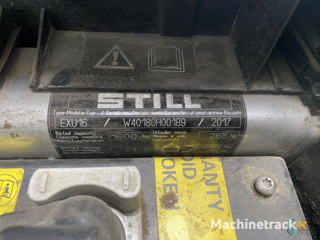 Hubwagen Elektrisch Still EXU16 2017