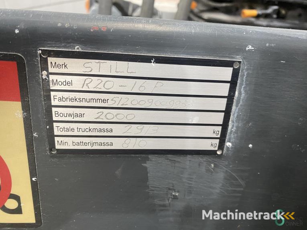 Heftrucks Elektrisch Still R20-16 2000