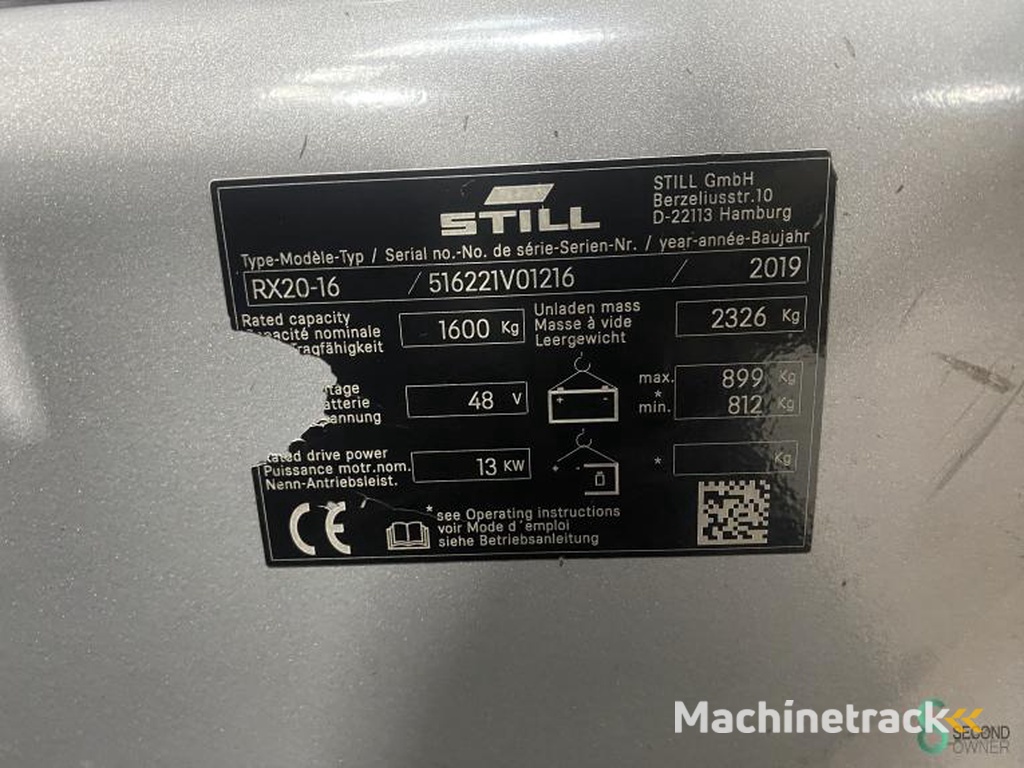 Heftrucks Elektrisch Still RX20-16 2019