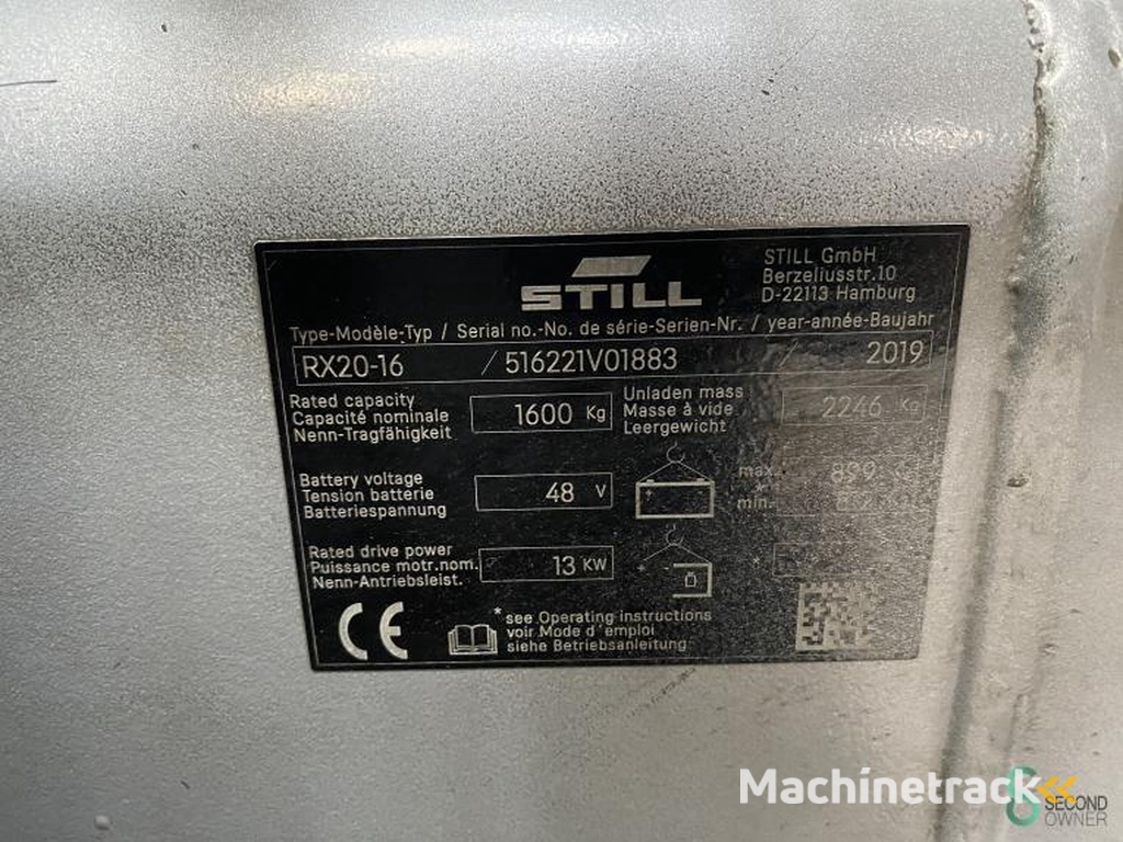 Heftrucks Elektrisch Still RX20-16 2019