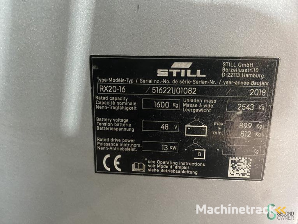 Forklifts Elektric Still RX20-16 2018