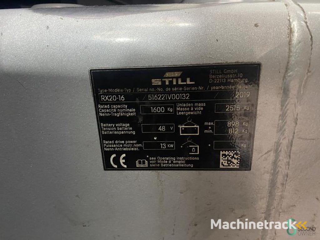 Heftrucks Elektrisch Still RX20-16 2019