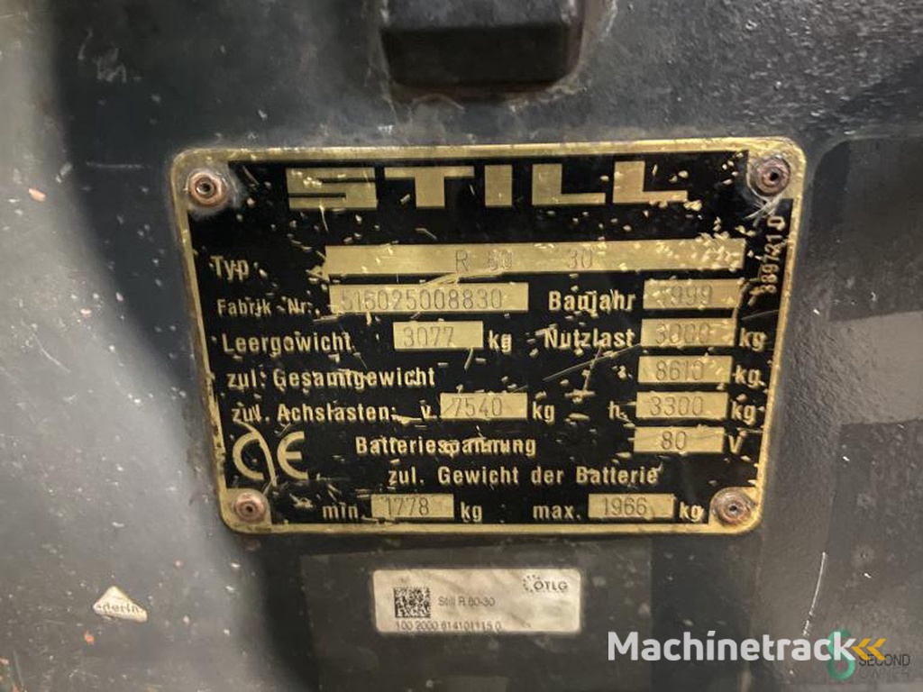 Heftrucks Elektrisch Still R60-30 1999