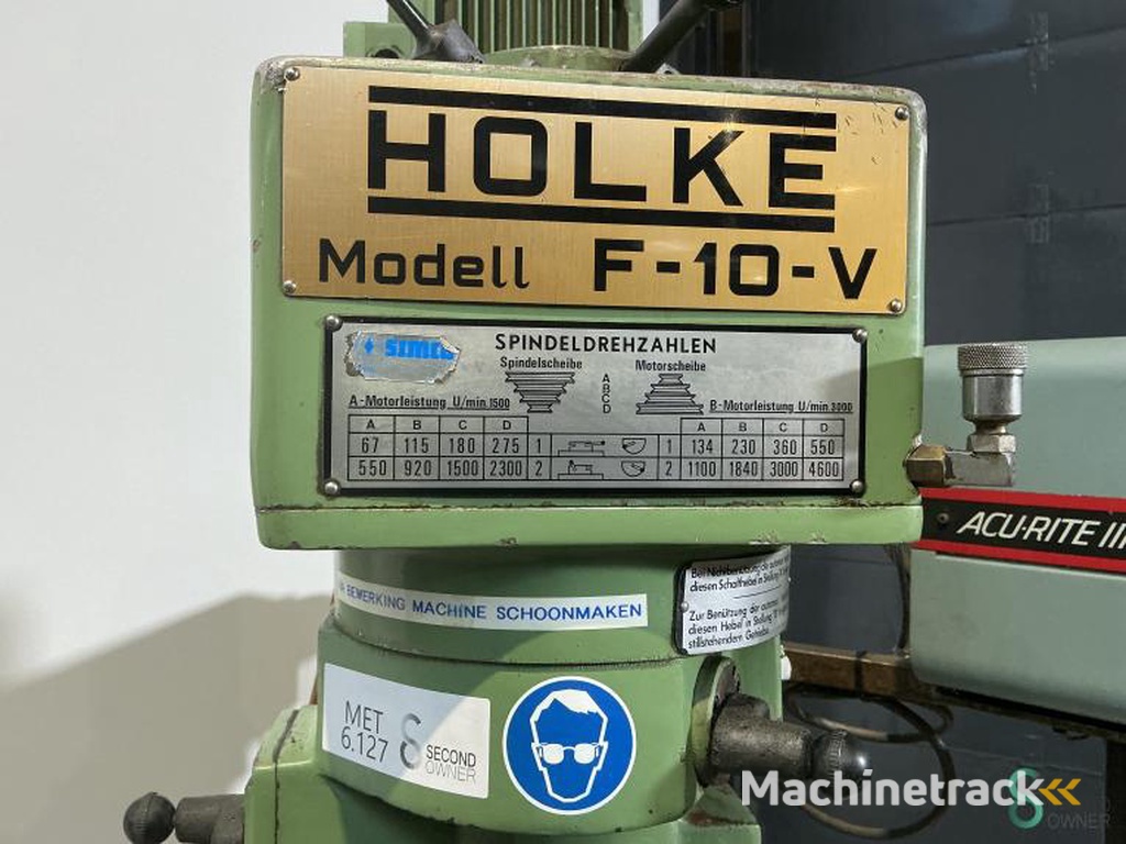 Freesmachines universeel Holke F10-V 1973