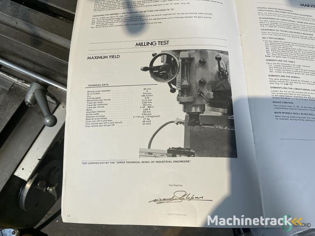 Freesmachines universeel Holke F10-V 1973