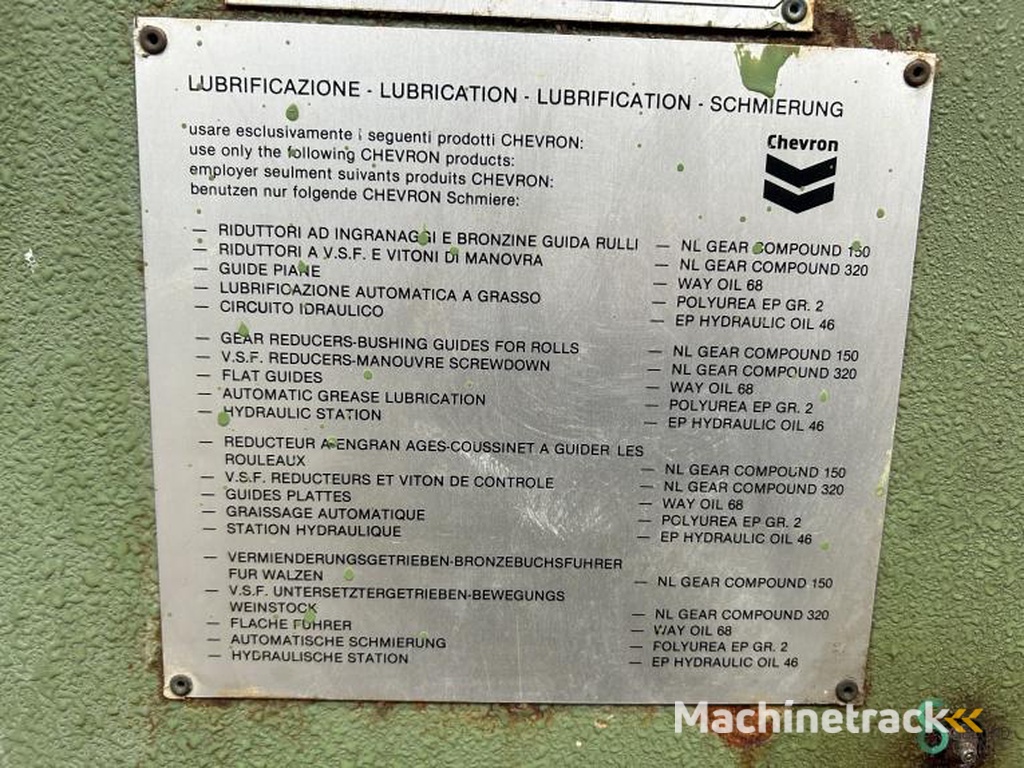 Schwenkbiegemaschinen Ducci Piegatrice 3x2000 2001