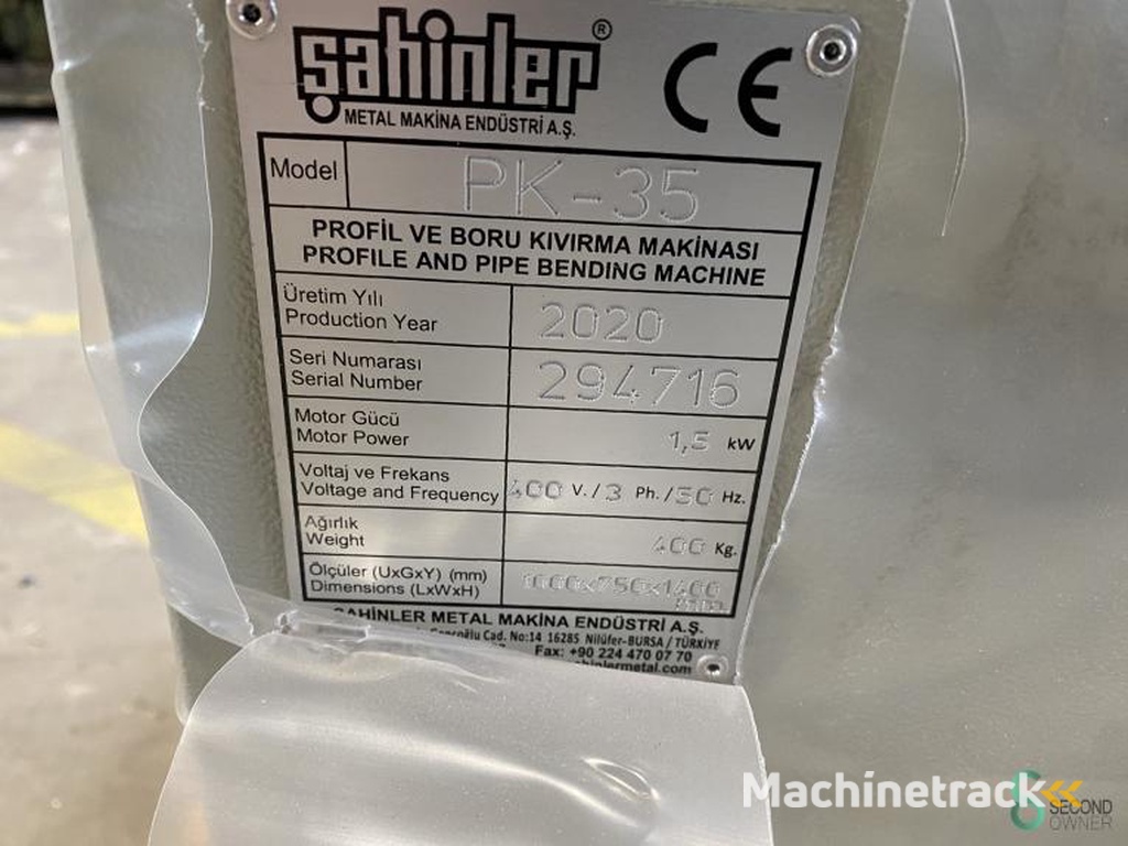 Profilbiegemaschinen Sahinler PK35