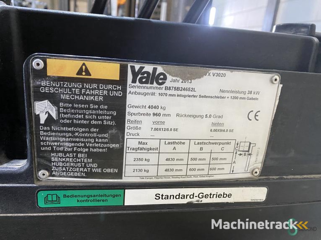 Forklifts LPG Yale GLP 25 VX 2013